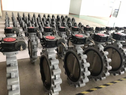 Pneumatic Wafer Butterfly Valve Low Pressure Soft Sealed
