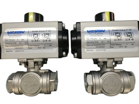 Pneumatic Actuated Clamp Ball Valve ISO5211 Standard