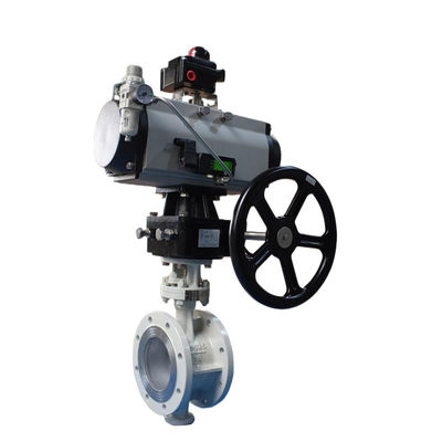 Air Actuated Butterfly Valve with Mid-Pressure (2.5mpa< Pn <6.4mpa) and Medium Temperature (120°C<T<450°C) for 2 inch-24 inch Industrial Applications