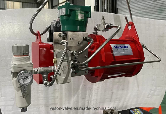 Heavy Duty Scotch Yoke Pneumatic Actuator for Oil & Gas Project Ball Valves with Spring Return