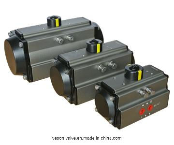 Precision Engineered Medium Pressure Low Temperature Pneumatic Rack and Pinion Actuator for Valve Actuation