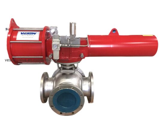 Πνευματικός ενεργοποιητής αλουμινίου διπλής ενέργειας με συμμόρφωση ISO5211 & DIN3337 για βιομηχανικές εφαρμογές βαλβίδων