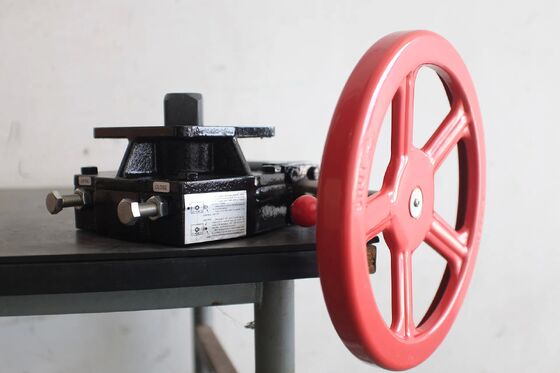 Χειροκίνητο κιβώτιο χειρισμού με χειροκίνητο τροχό με διπλή δράση από αλουμίνιο για πνευματικούς ενεργοποιητές