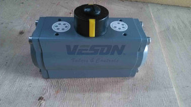 PTFE/Teflon έντυσε τους πνευματικούς περιστροφικούς ενεργοποιητές 2~8 ραφιών και γραναζιών πίεση εργασίας φραγμών