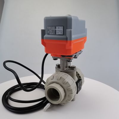 1.6MPa PPH UPVC ηλεκτρική ωθημένη σφαιρών βαλβίδων βαλβίδα μηχανών αντοχής μίνι
